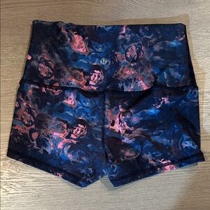 lululemon athletica Women's Abstract Blue and Pink Shorts